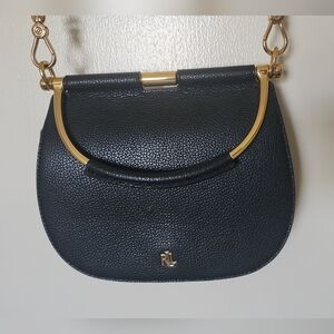 Ralph Lauren Satchel Bag - Black and Gold